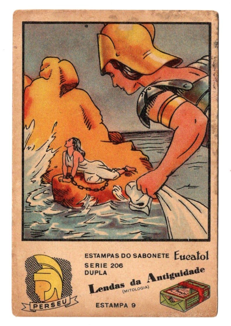 | Casa do Colecionador Estampas Eucalol Lendas da Antiguidade - Perseu - Serie 206 - Estampa 9