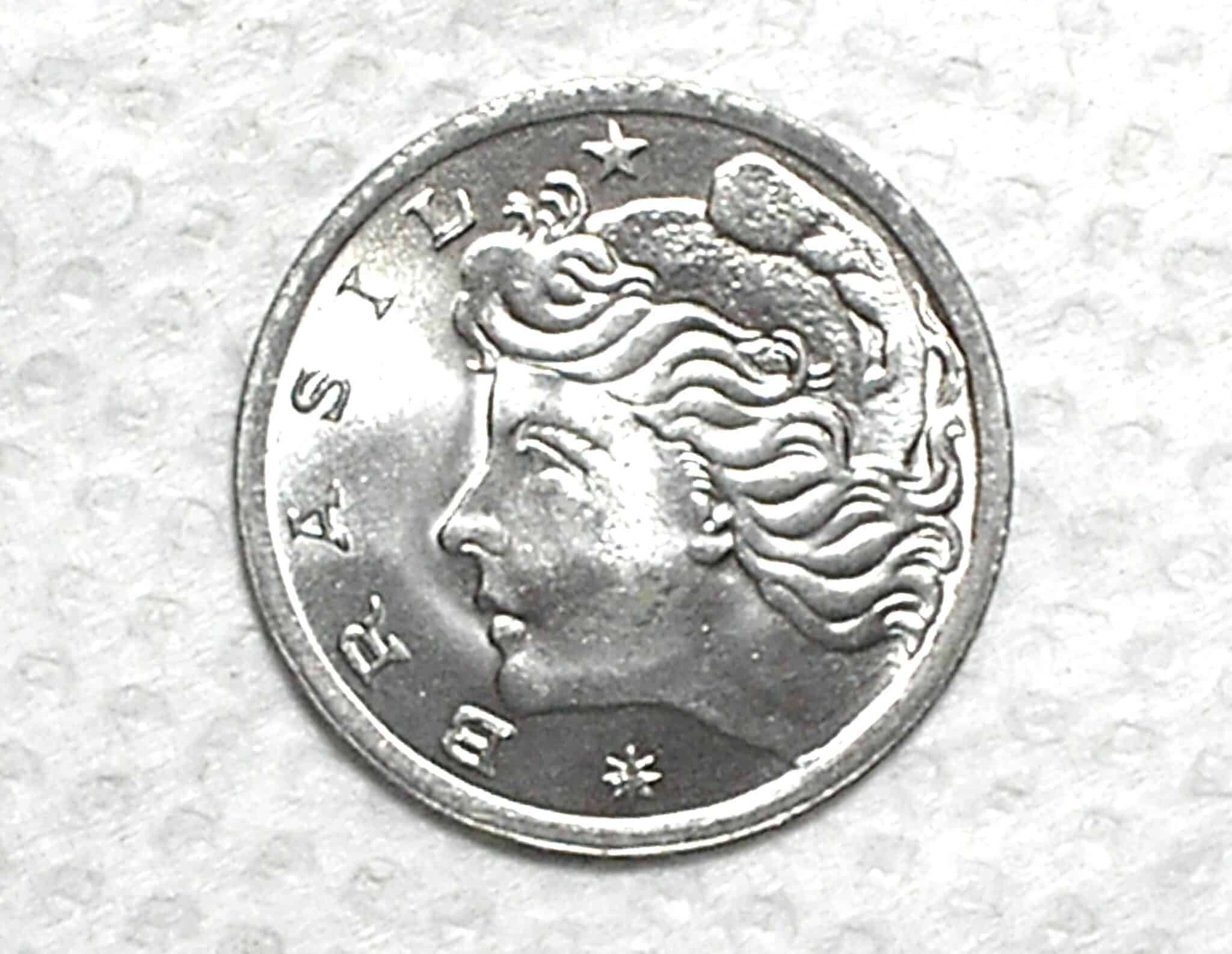 | Casa do Colecionador Fao) 5 Centavos - 1975 / Boi / Escassa / Flor de cunho / box55.2