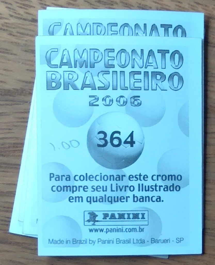 | Casa do Colecionador Figurinhas Panini Campeonato Brasileiro 2006 prateadas. A escolher.