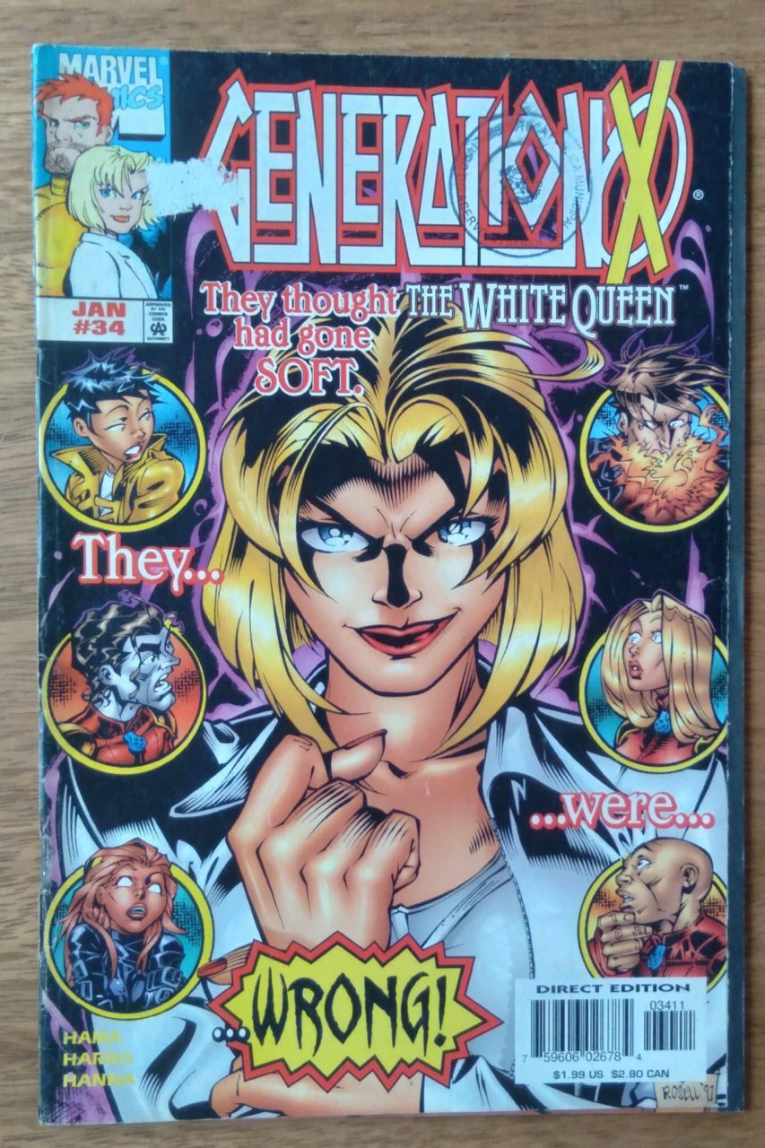 | Casa do Colecionador Gibi em inglês Generation X 34 1990. Svilty secrets. Marvel.