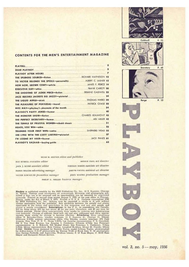 | Casa do Colecionador Playboy Americana Nº 029 em PDF - Marion Scott - Maio de 1956