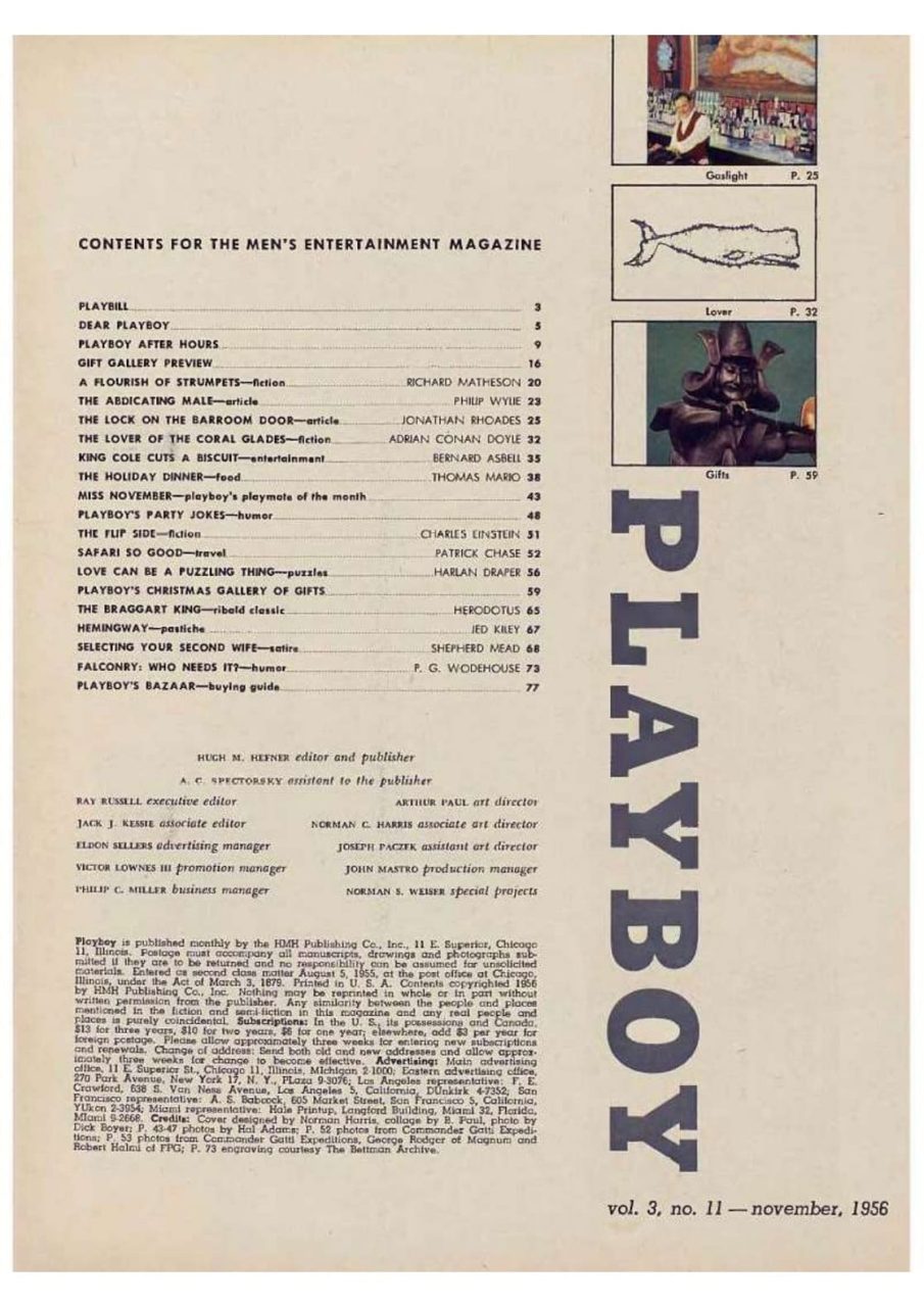 | Casa do Colecionador Playboy Americana Nº 035 em PDF - Betty Blue - Novembro de 1956