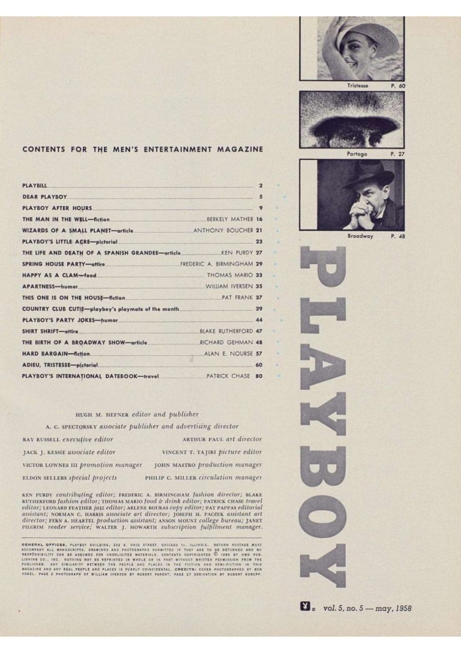 | Casa do Colecionador Playboy Americana Nº 053 em PDF - Lari Laine - Maio de 1958