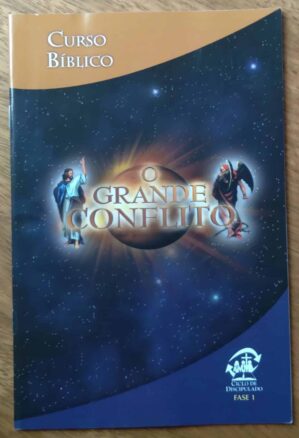 Revista Curso bíblico O Grande conflito ciclo discipulado fase 1.