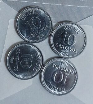10 Centavos 1988 Sob/FC escassa Sku 1122