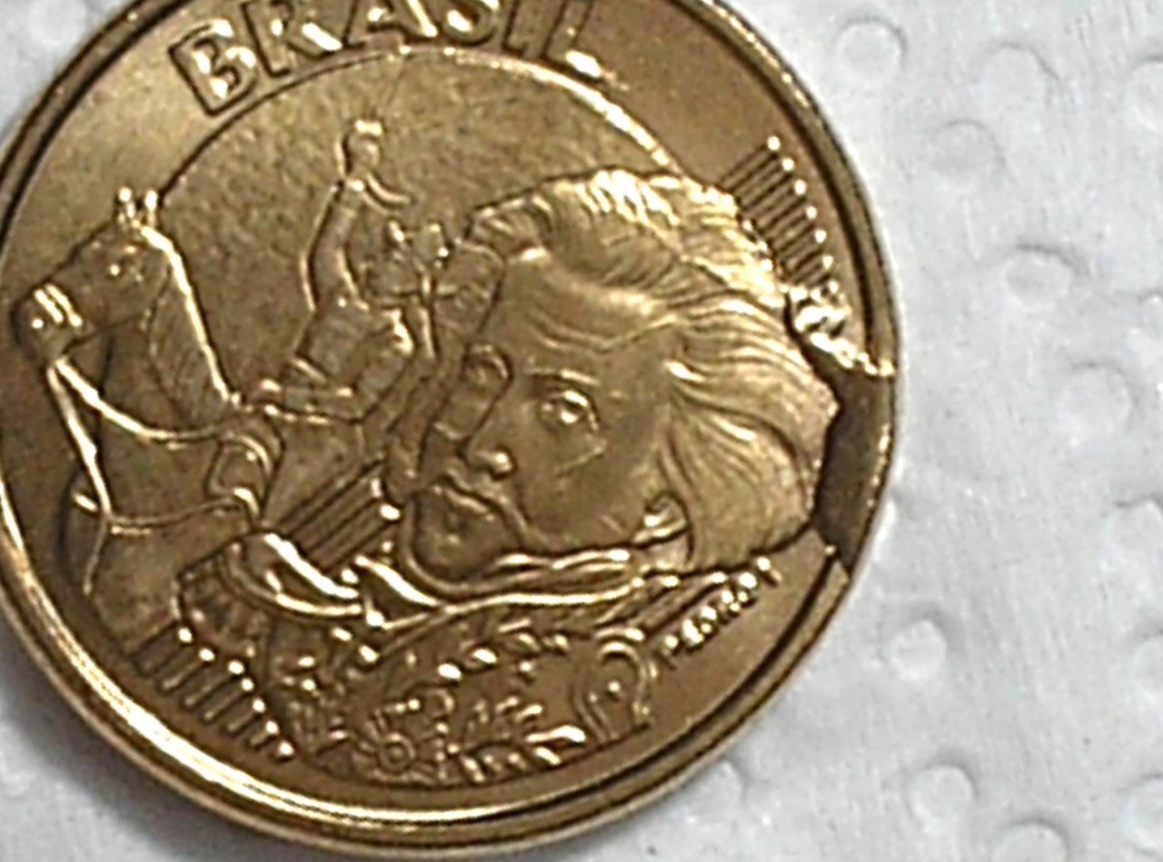 | Casa do Colecionador 10 Centavos - 2023 / Grande empastamento em D.Pedro I. - Inédidta / Fc / Cod. 120.2