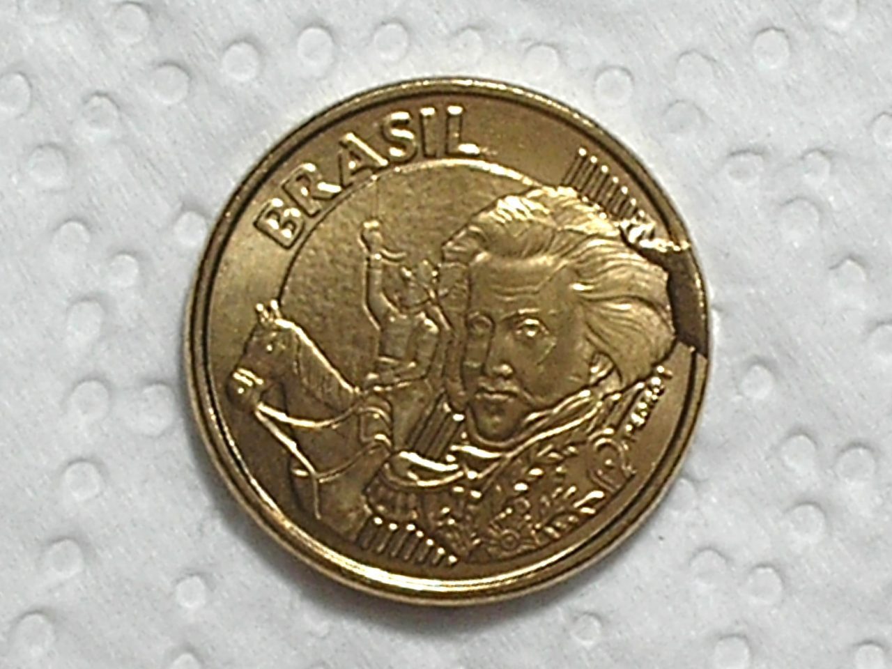 | Casa do Colecionador 10 Centavos - 2023 / Grande empastamento em D.Pedro I. - Inédidta / Fc / Cod. 120.2