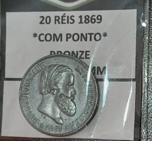 20 Réis 1869 c/ponto Sku 1059