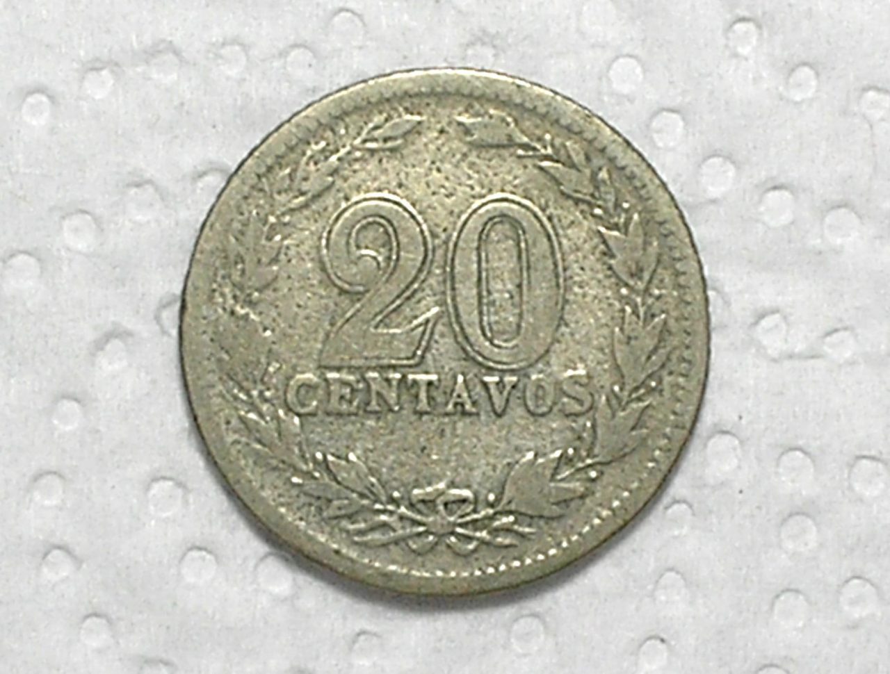| Casa do Colecionador Argentina) 20 Centavos - 1907 / Co/Ni / box56