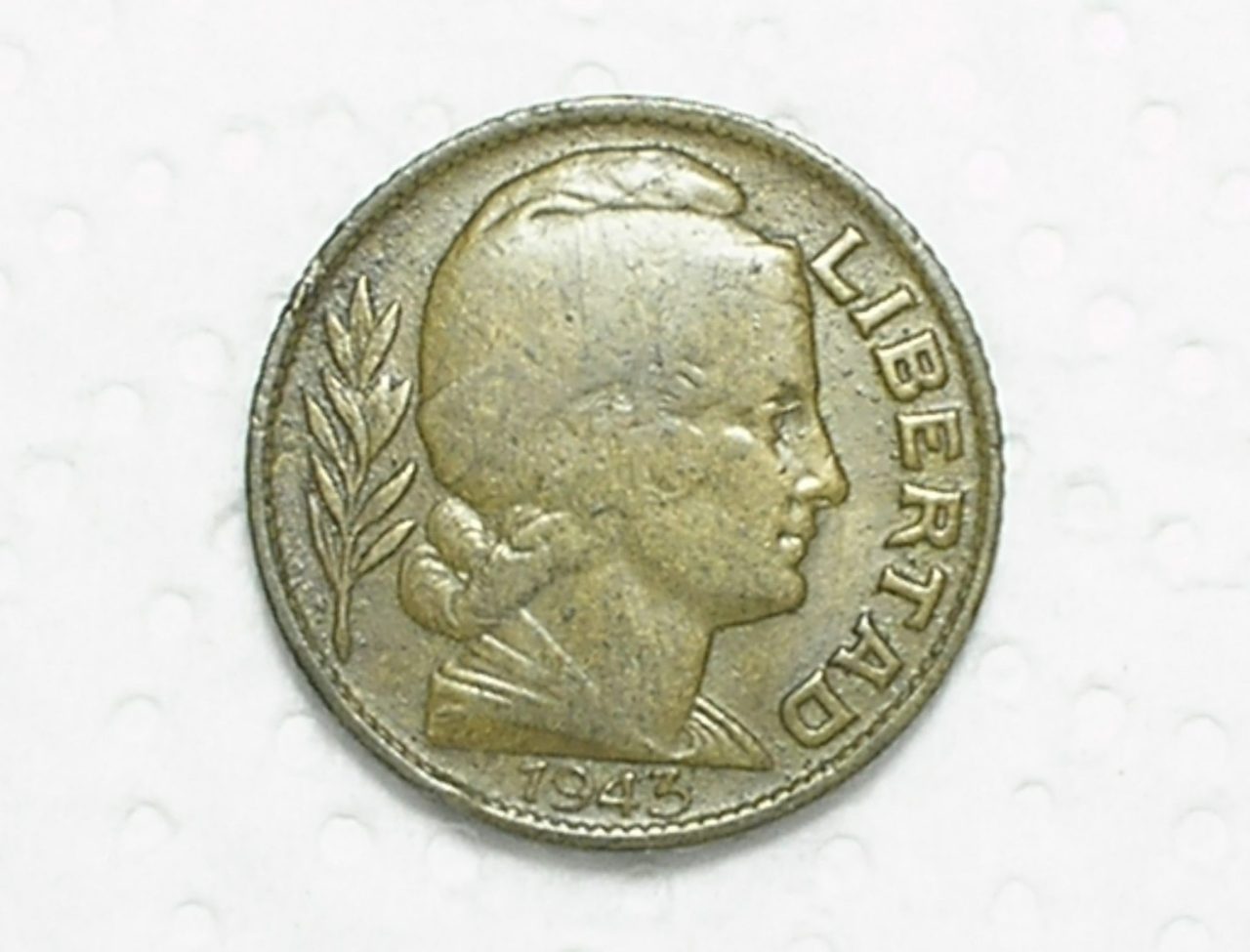 | Casa do Colecionador Argentina) 20 Centavos - 1943 / Bz/Al / box56