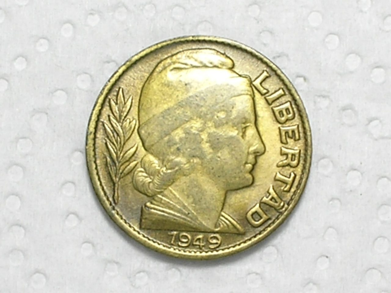 | Casa do Colecionador Argentina) 20 Centavos - 1949 / Bz/Al / box56