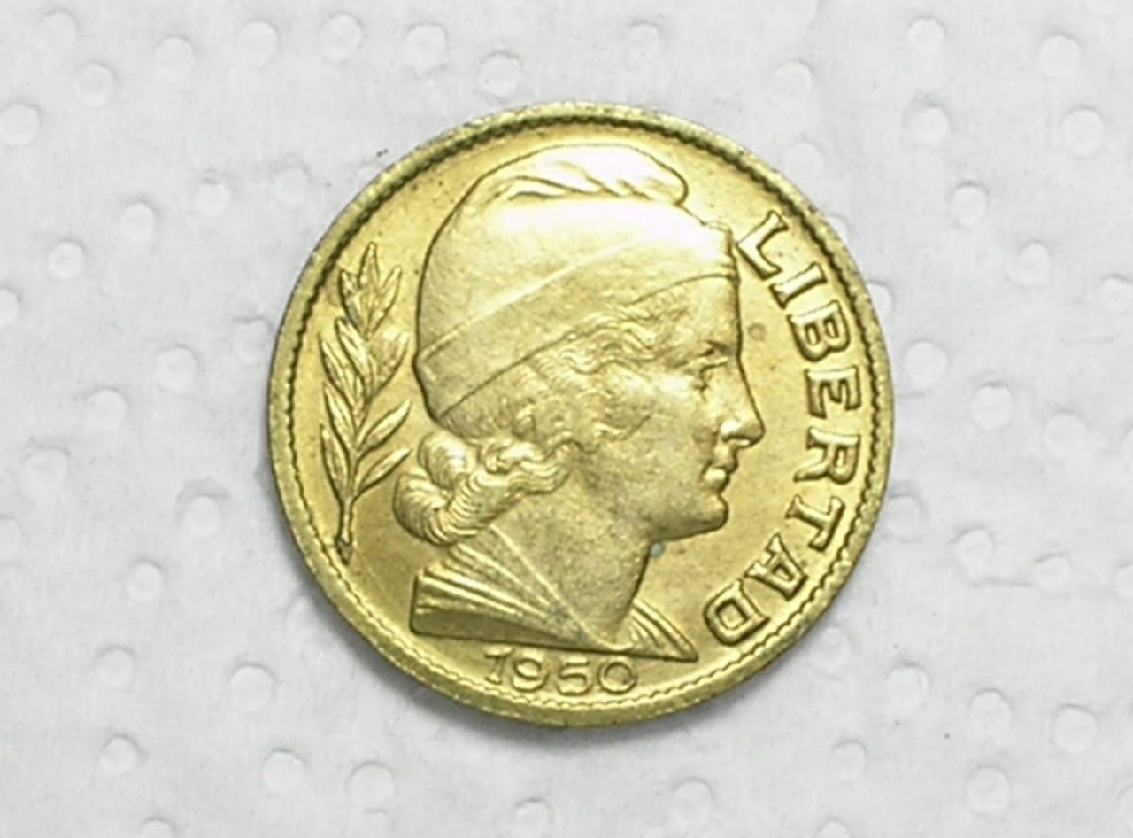 | Casa do Colecionador Argentina) 20 Centavos - 1950 / Bz/Al / box56