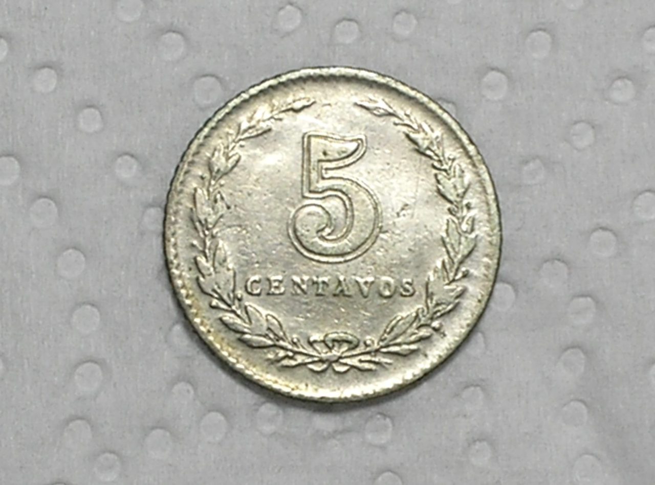 | Casa do Colecionador Argentina) 5 Centavos - 1929 / Co/Ni / box56