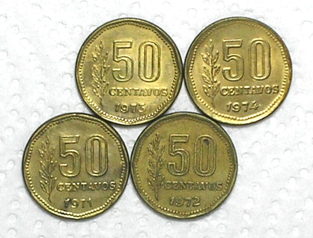 | Casa do Colecionador Argentina) 50 Centavos - 1971/1972/1973/1974 / Brass / box56