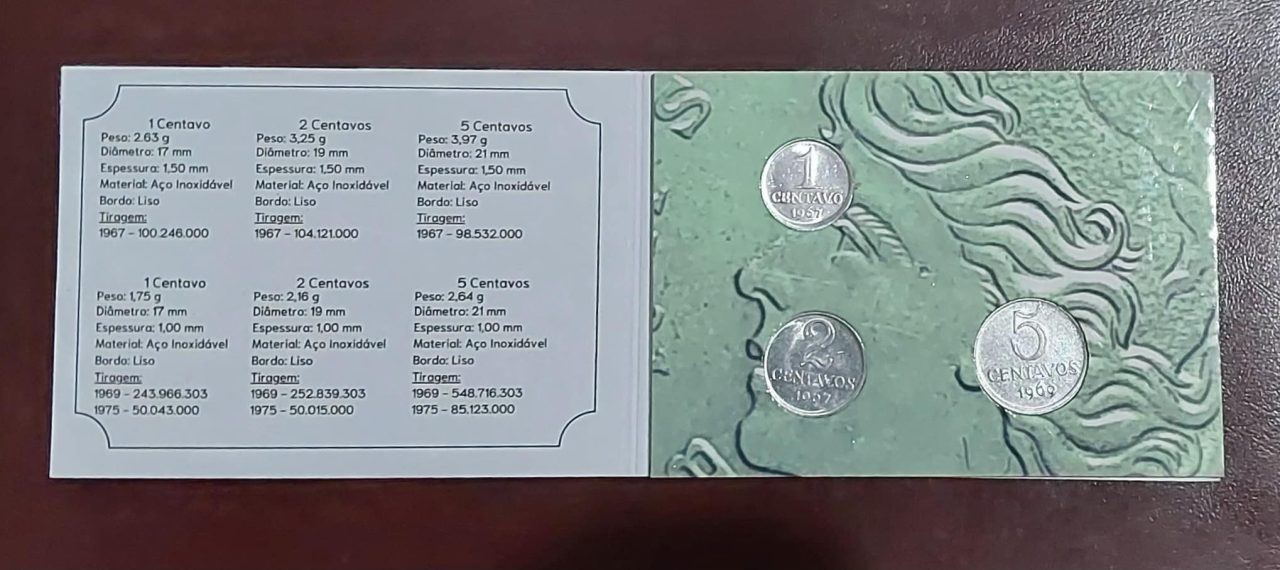 | Casa do Colecionador Blister+moedas 1/2/5 Centavos Sku 1058