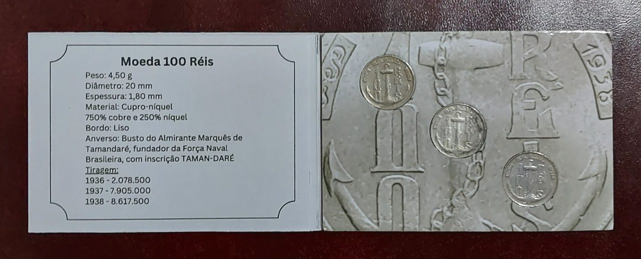 | Casa do Colecionador Blister+moedas de 100 Réis Sku 1212