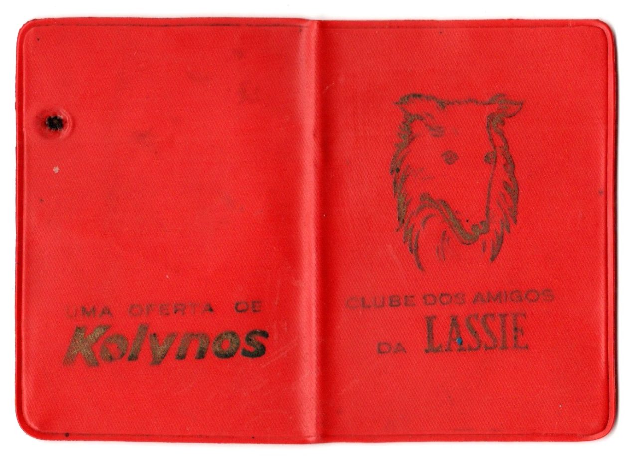 | Casa do Colecionador Carteira de Socio - Clube dos Amigos da Lassie - Kolynos - Anos 60