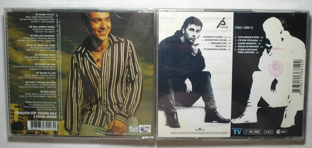 | Casa do Colecionador Cinco CD's antigos da época - Grandes Sucessos da época - Jose Carreras e Montserrat Caballé / Silverembrio / Tom Scott Target / Pierre Aderne / Bracco Di Graci