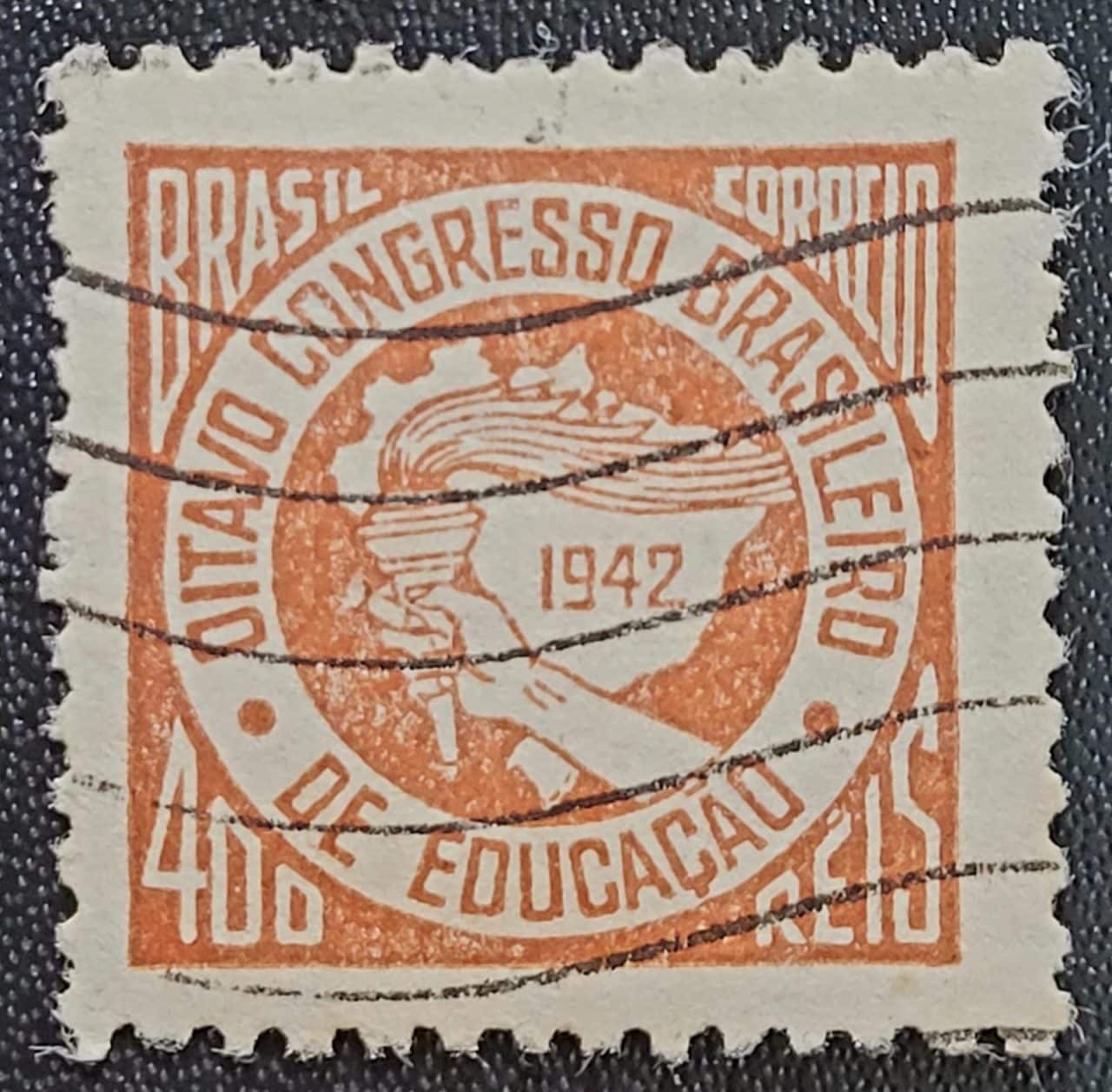 | Casa do Colecionador Comemorativos - RHM C0176 (Usado) 8º Congresso Brasileiro de Educação - 05/07/1942 (Selos do Brasil)
