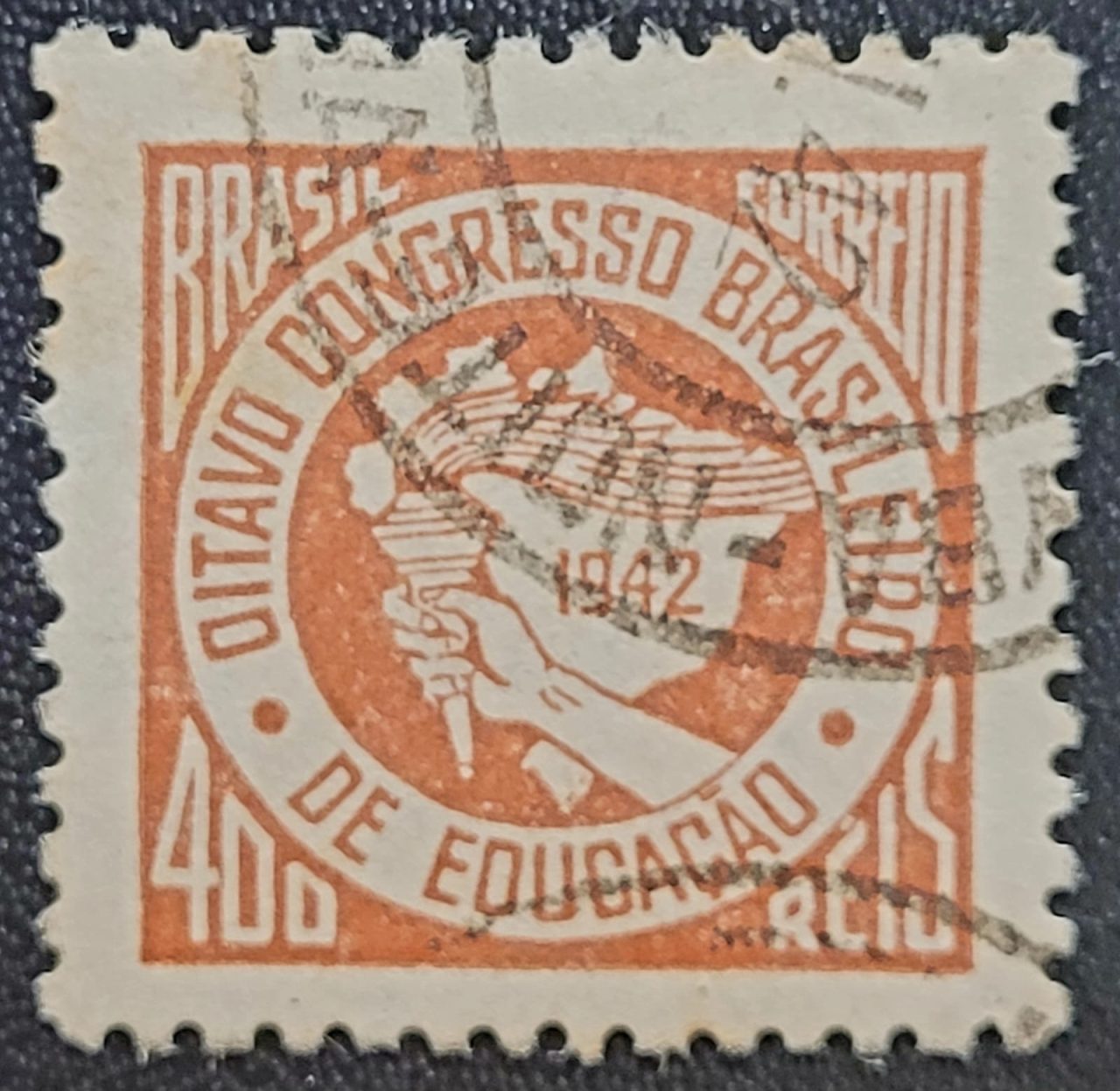 | Casa do Colecionador Comemorativos - RHM C0176 (Usado) 8º Congresso Brasileiro de Educação - 05/07/1942 (Selos do Brasil)