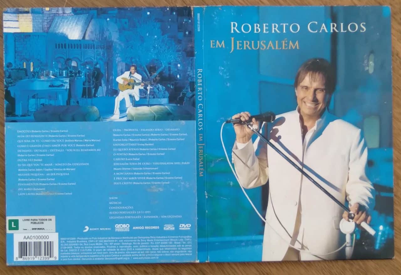 | Casa do Colecionador Dvd Roberto Carlos em Jerusalém. Emoções Além do horizonte Pensamentos O portão.