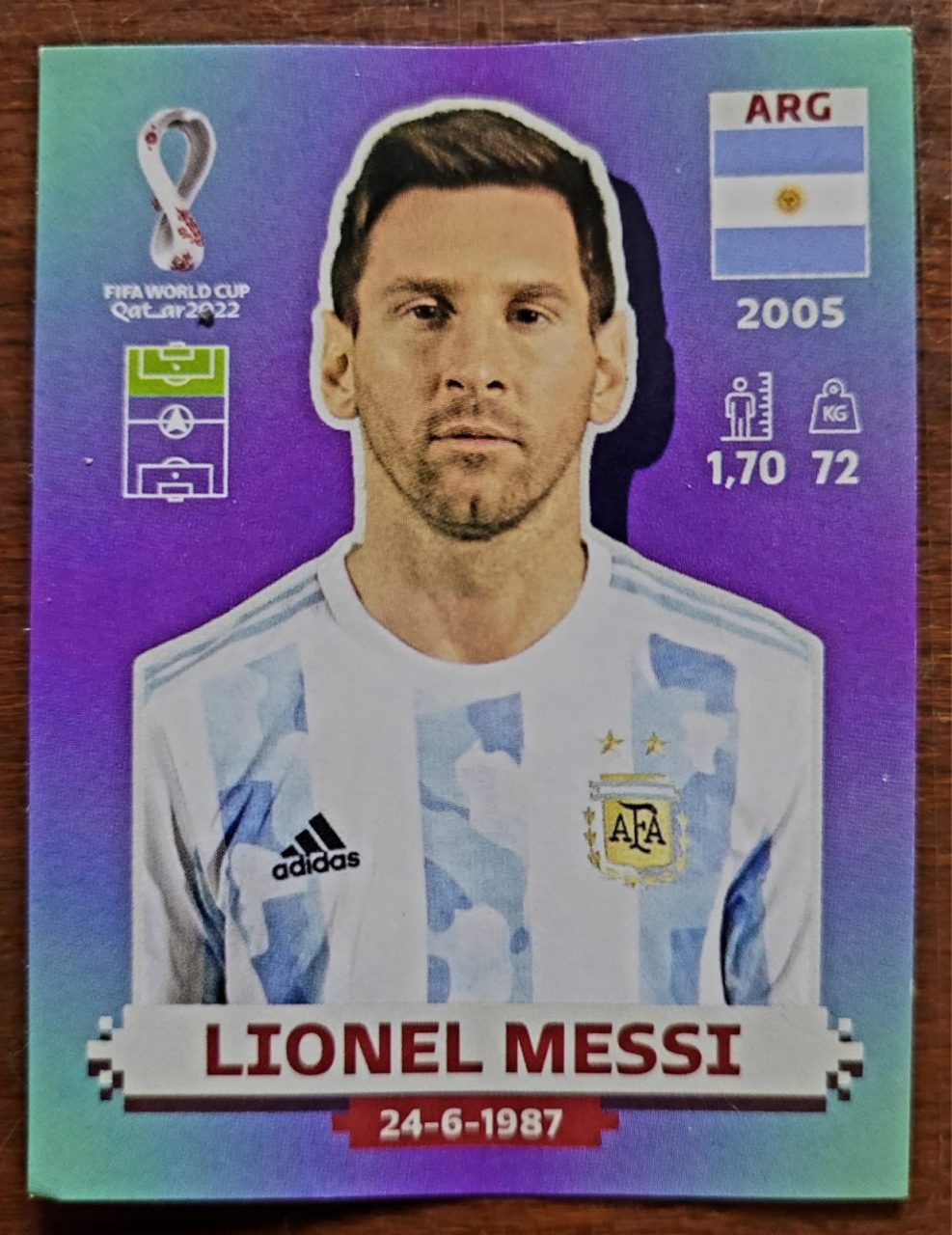 | Casa do Colecionador Figurinhas da Copa do Mundo do Qatar 2022 - Messi
