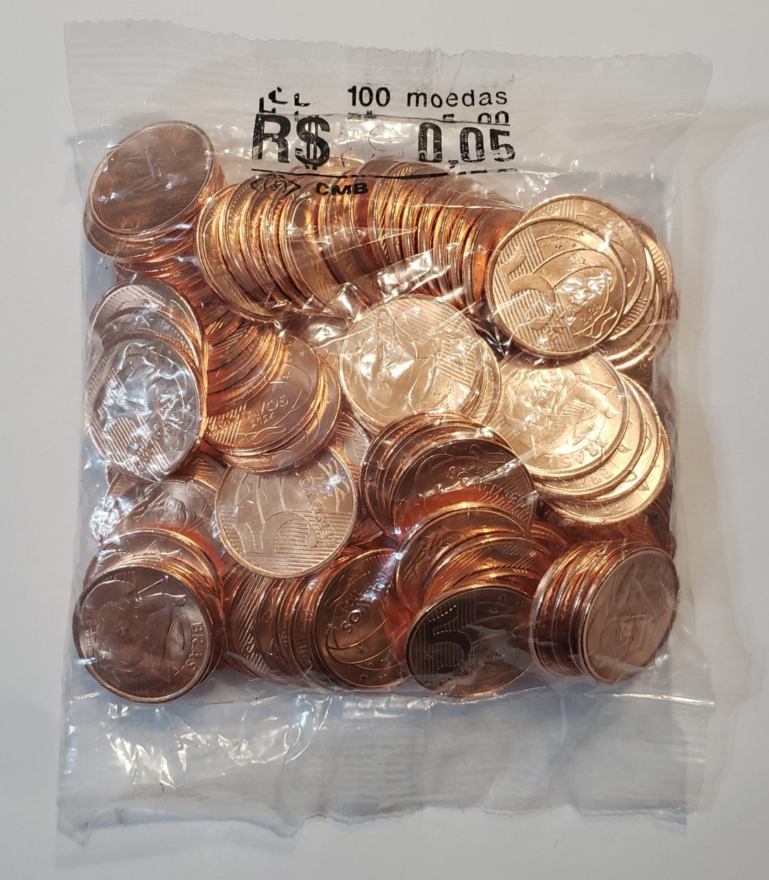 Lançamento Sache lacrado 5 centavos 2024