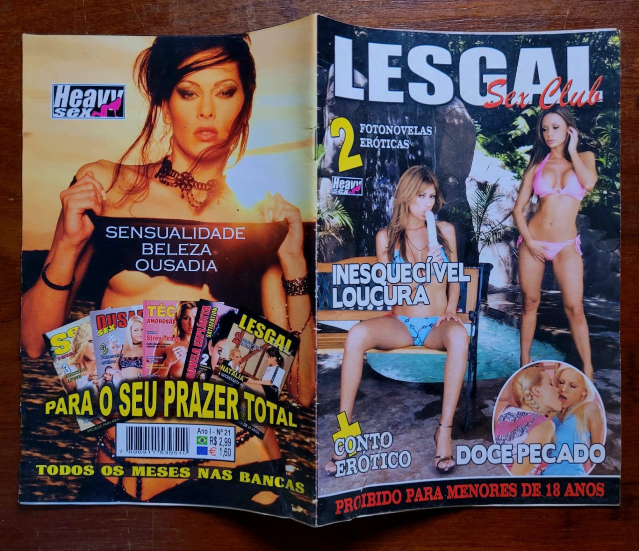 | Casa do Colecionador Lesgal Sex Club Nº 21 (Heavy Sex) Fotonovela Erótica