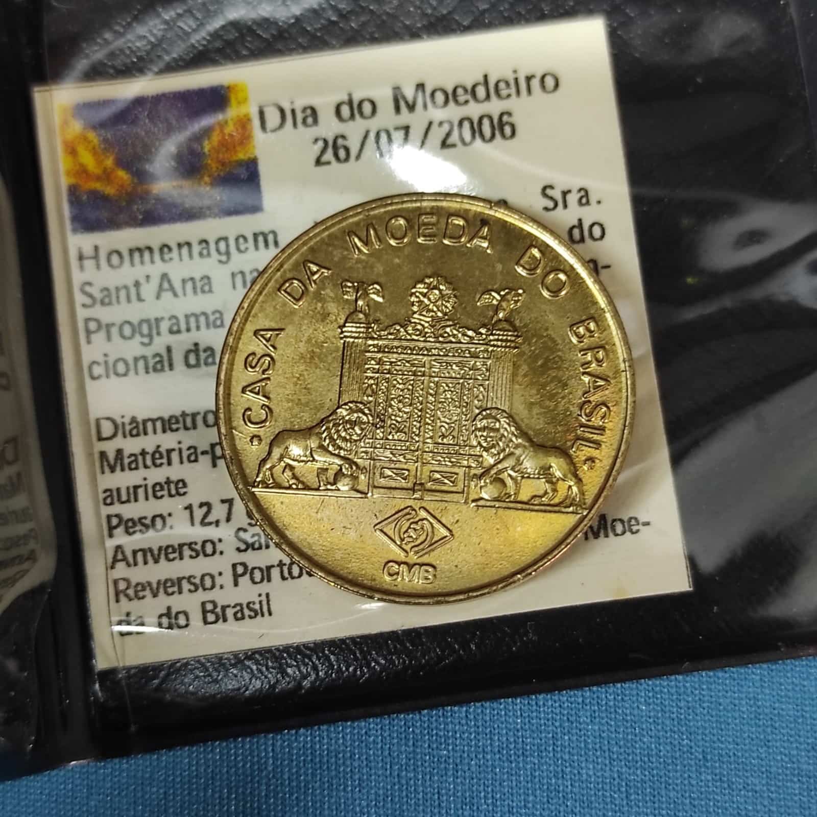 | Casa do Colecionador Medalha Padroeira Sant'Ana Dia do Moedeiro