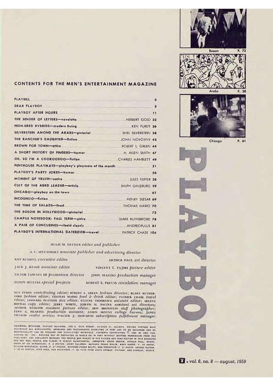 | Casa do Colecionador Playboy Americana Nº 068 em PDF - Clayre Peters - Agosto de 1959