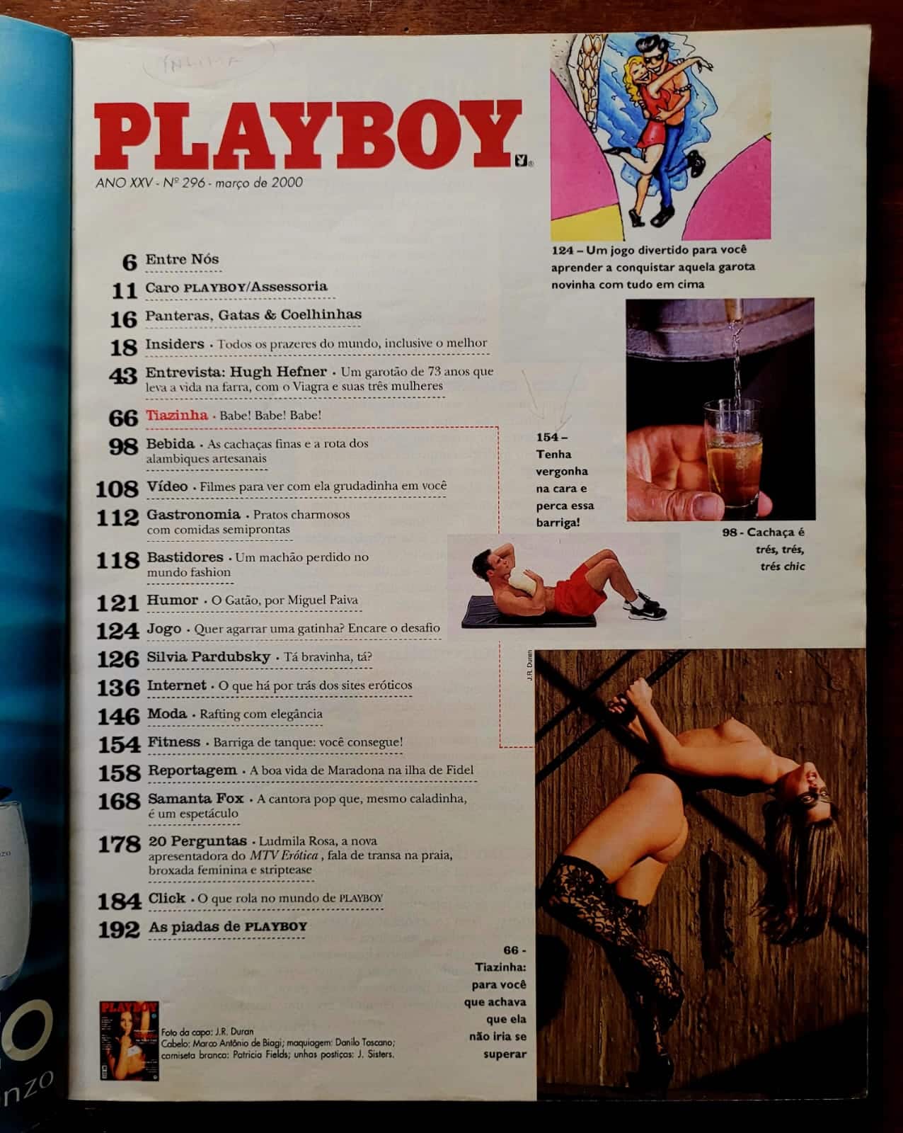 | Casa do Colecionador Playboy Nº 296 - Suzana Alves - Tiazinha (Revista com Pôster) Março 2000