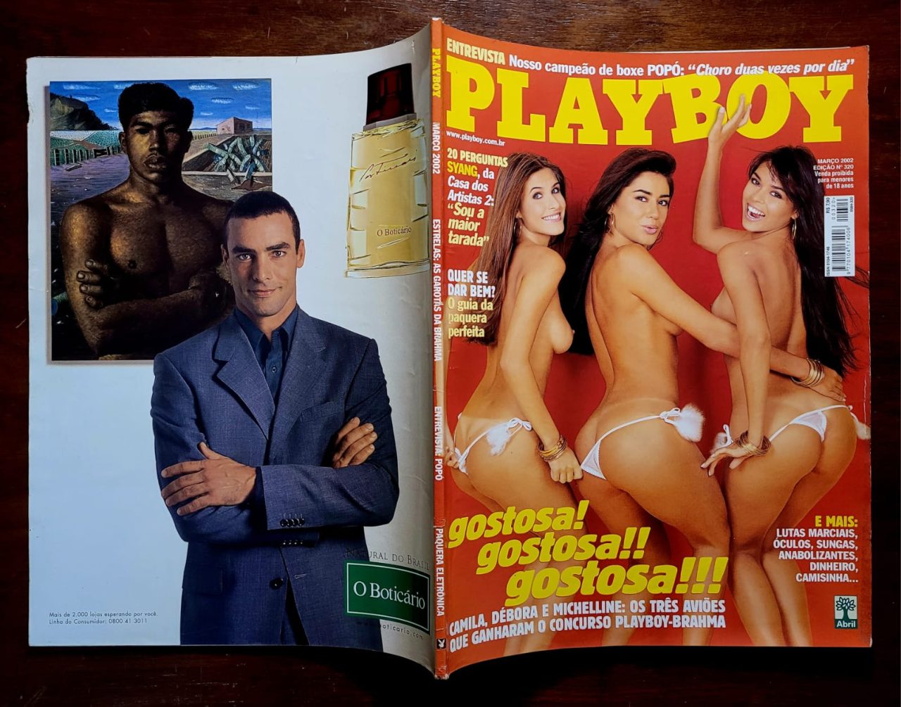 | Casa do Colecionador Playboy Nº 320 - Camila, Débora e Michelline (Concurso Playboy-Brahma) Revista com Pôster - Março 2002