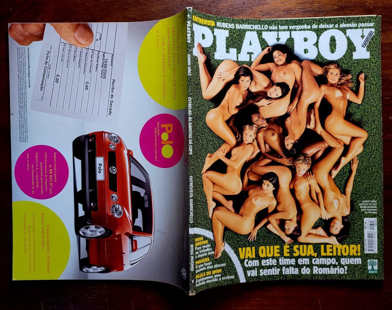 | Casa do Colecionador Playboy Nº 323 - Vai que é sua Leitor (Revista com Pôster) Junho 2002