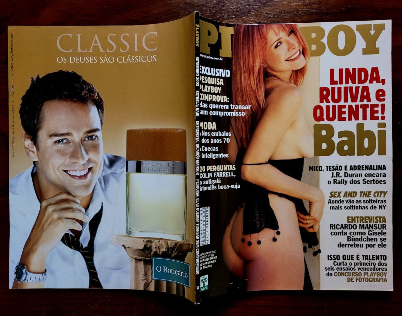 | Casa do Colecionador Playboy Nº 338 - Anna Bárbara Xavier - Babi (Revista com Pôster) Setembro 2003