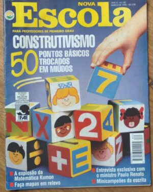 Revista Escola 82. Construtivismo matemática Kumon Mapas em relevo.