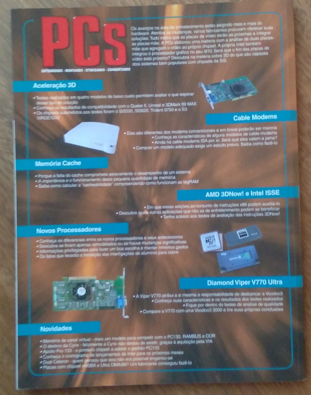 | Casa do Colecionador Revista PCs 06. Aceleração 3D. Cable modems. Processadores.