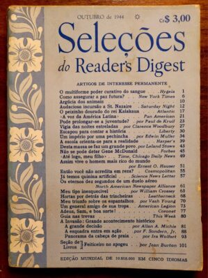 Seleções do Readers Digest Nº 0033 - Outubro de 1944