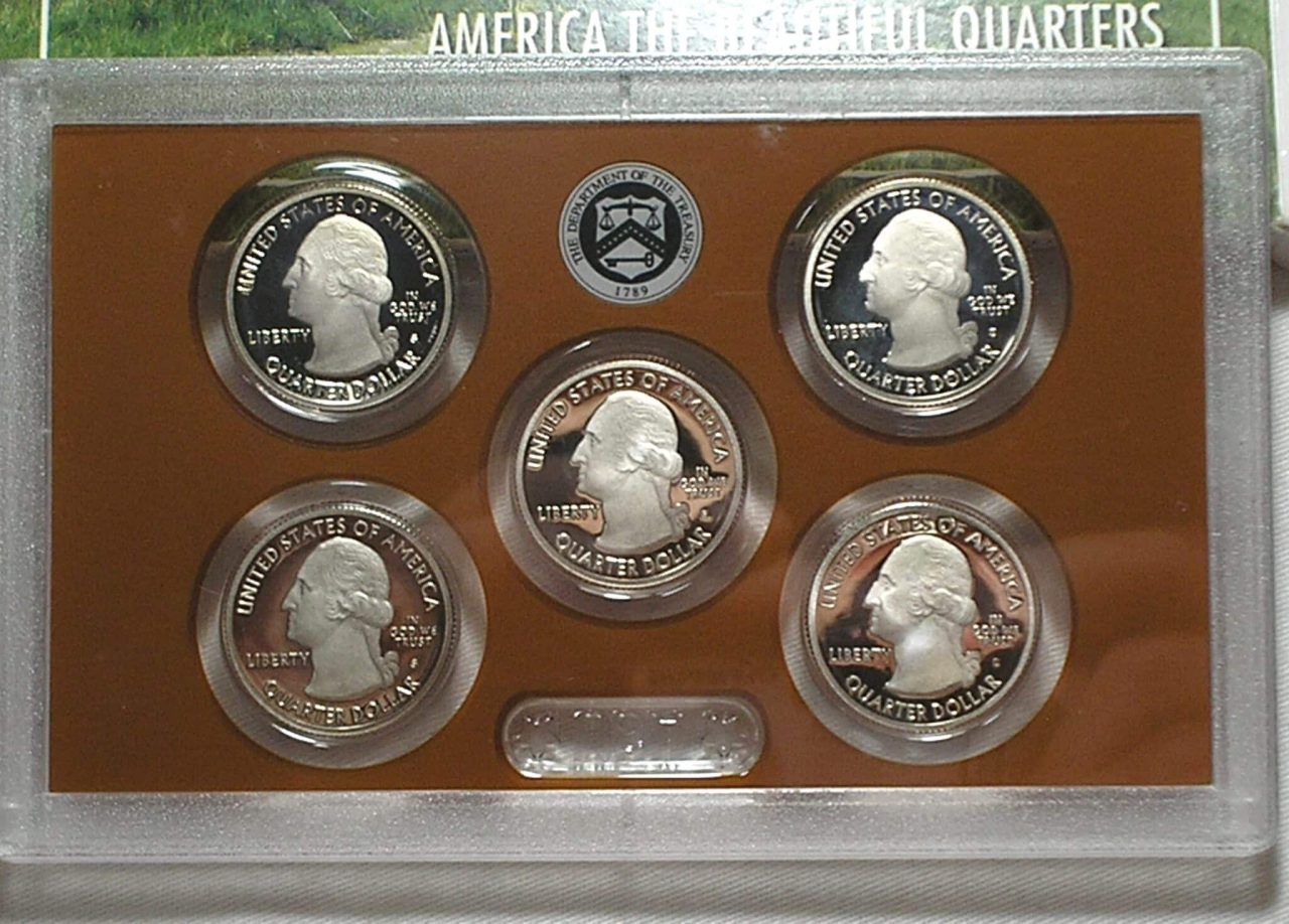 | Casa do Colecionador Usa) Estojo 25 Cents - 2020-S "San Francisco" / "America The Beautiful Quartes and National Parks / Uncirculated Proof set / cod. ems.2