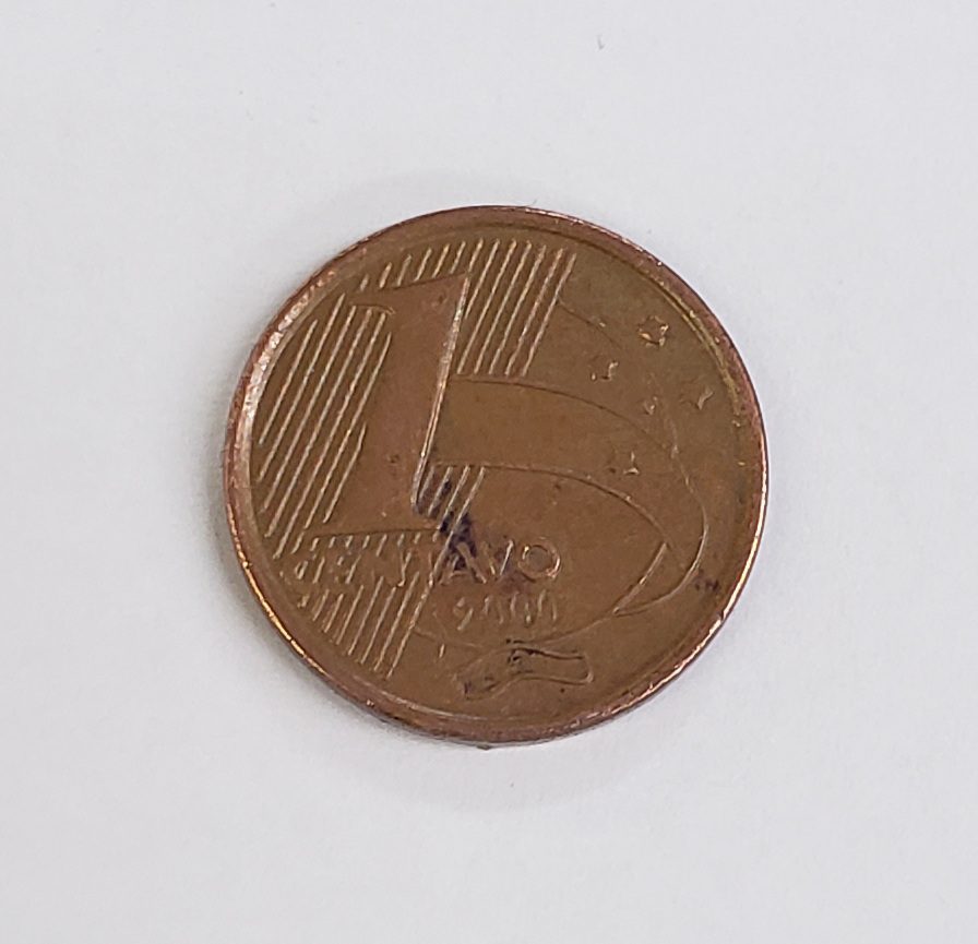 | Casa do Colecionador 1 centavo 2000 anomala cunho duplicado "BBRRAASSIILL"