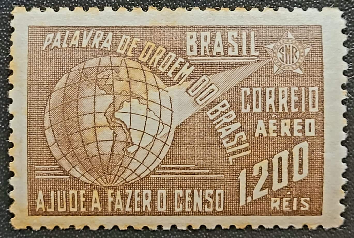 | Casa do Colecionador Aéreos - RHM A043 (Novo) 5º Recenseamento Nacional - 14/01/1941 (Selos do Brasil)