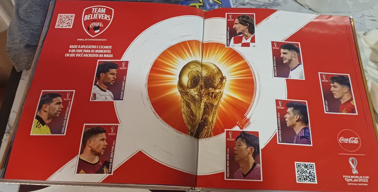 | Casa do Colecionador Álbum dourado completo copa quatar 2022 + set de atualização