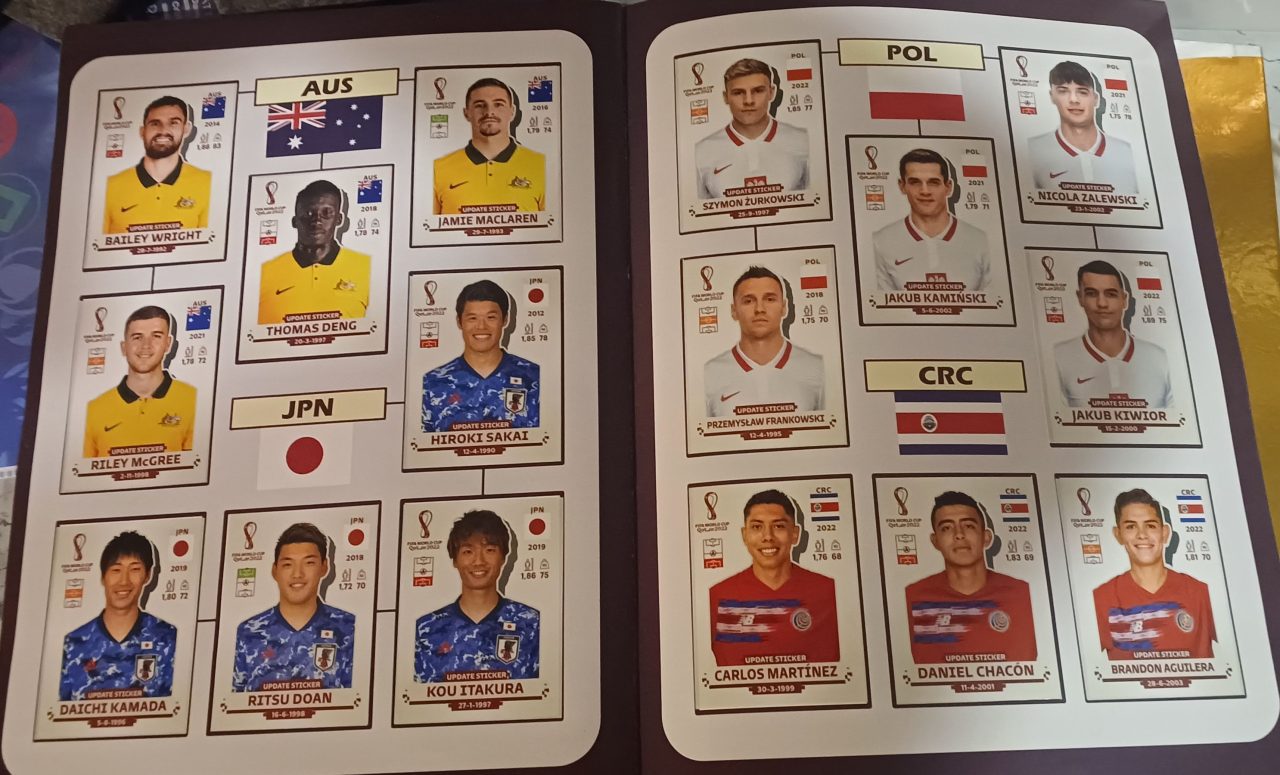 | Casa do Colecionador Álbum dourado completo copa quatar 2022 + set de atualização