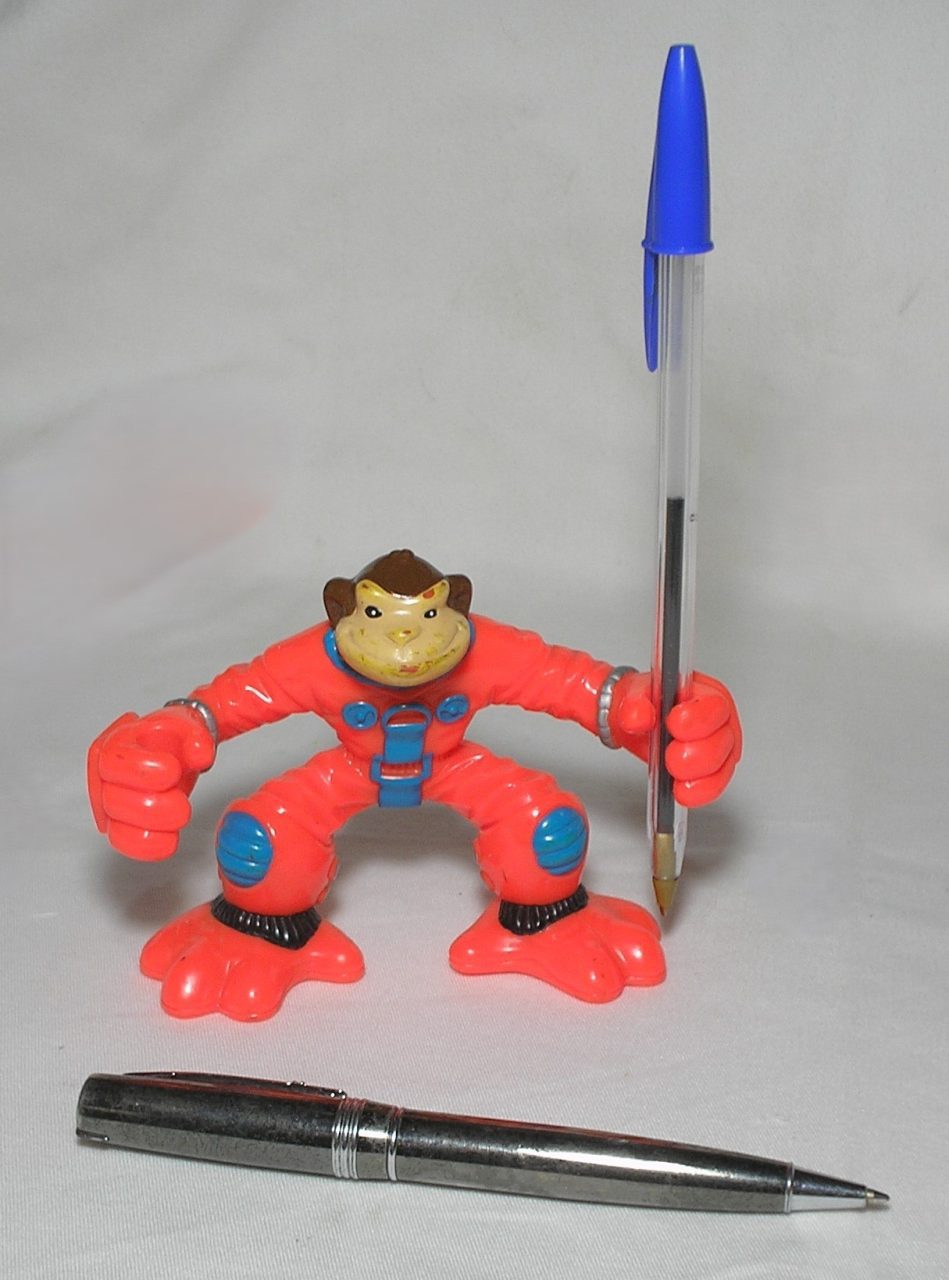 | Casa do Colecionador Boneco - Macaco espacial , Segura caneta, Tamanho 12 cm largura
