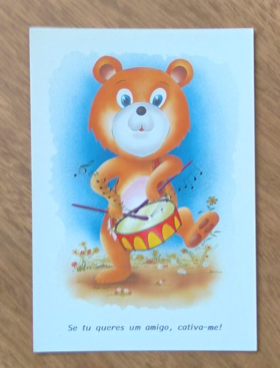 Cartão Postal Litoarte Jovem 59. Amigo cativa-me. Ursinho.