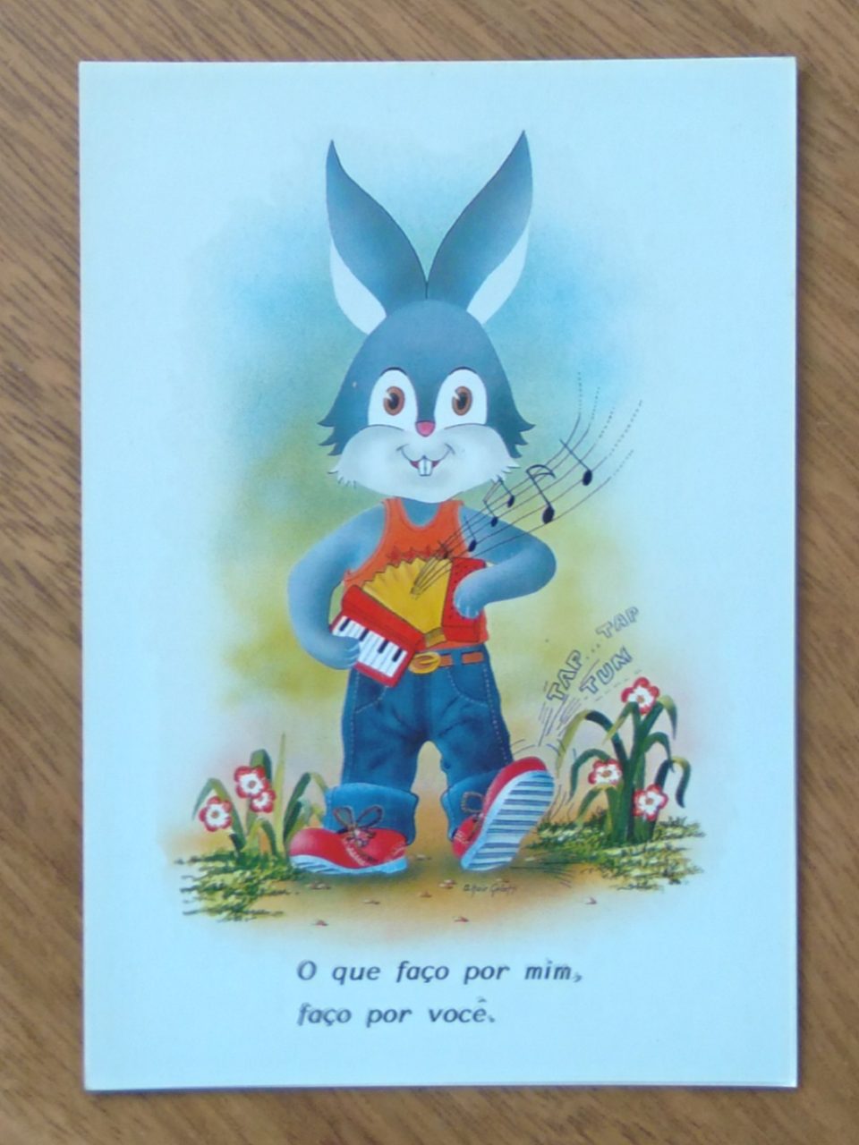 Cartão Postal Litoarte Jovem 63. Coelho faço pir você.