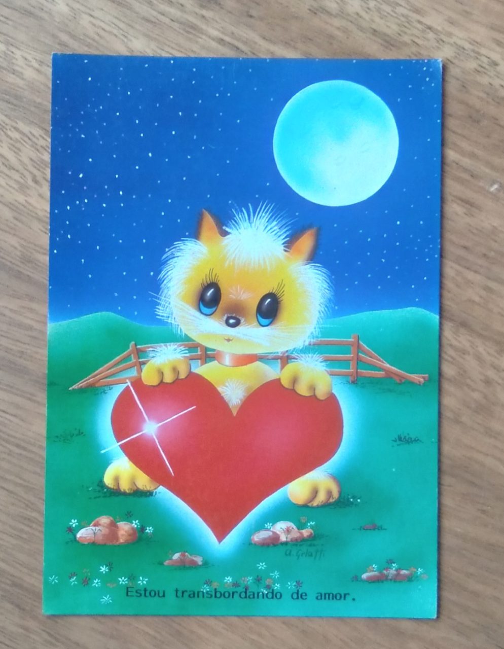 Cartão Postal Paulinas Jovem 106. Estou transbordando de amor.