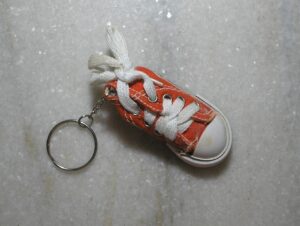 Chaveiro antigo Tennis Conga Vermelho / Tamanho 75 mm / Raro