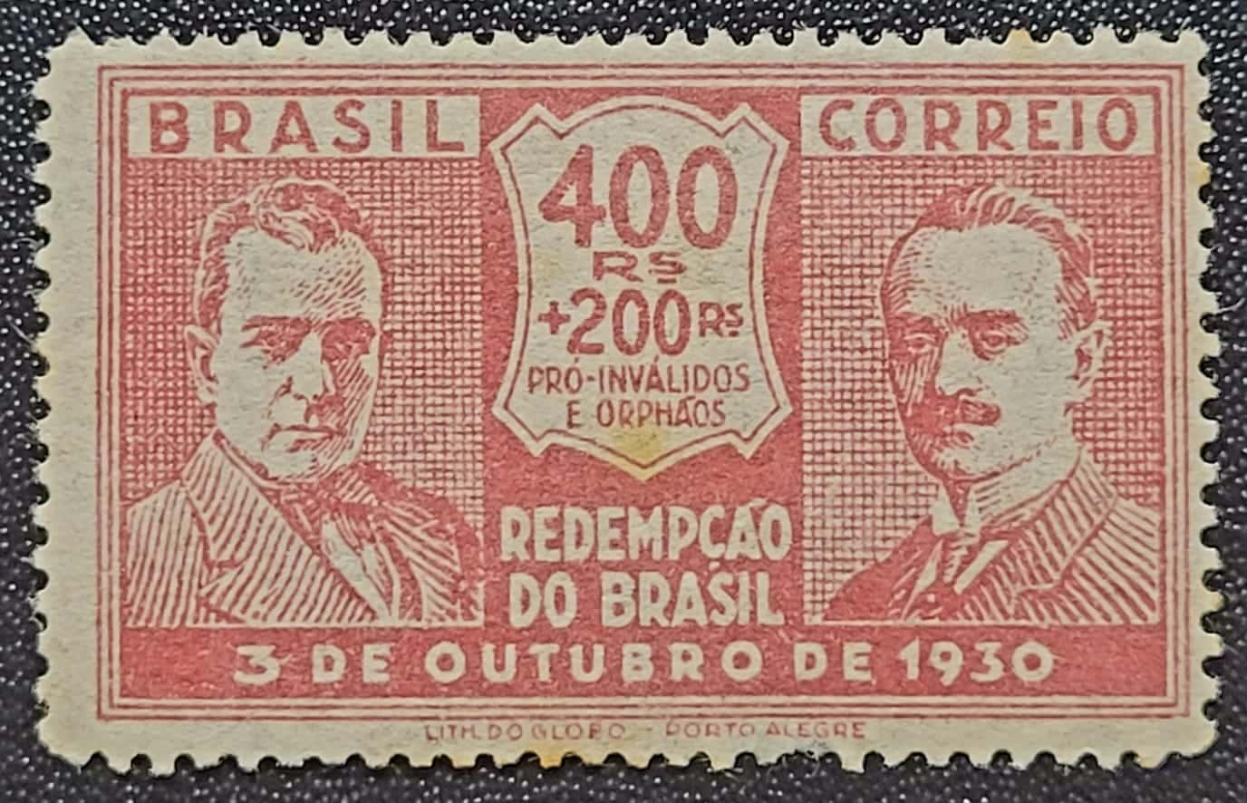 | Casa do Colecionador Comemorativos - RHM C0033 (Novo com Goma) 400 Réis - Revolução de 3 de Outubro de 1930 - 29/04/1931 (Selos do Brasil)