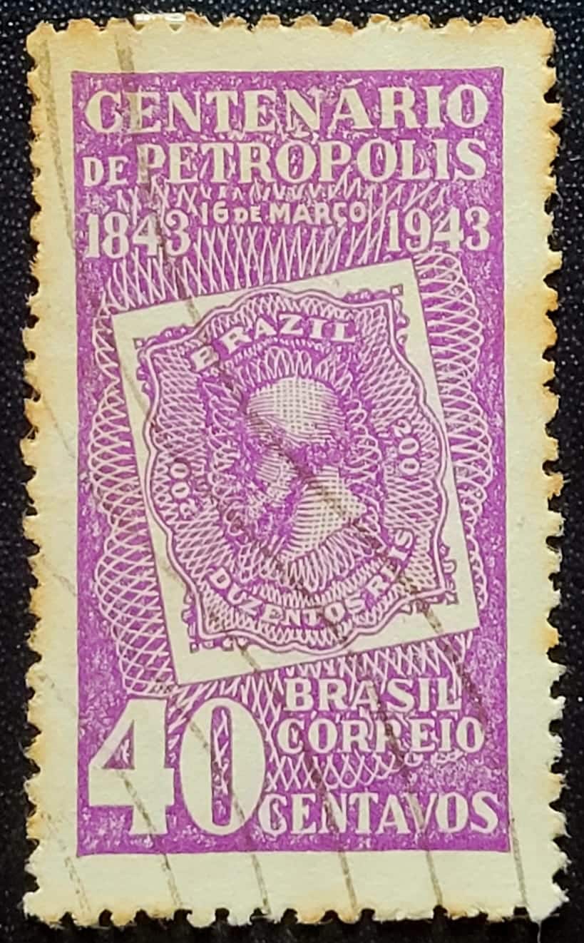| Casa do Colecionador Comemorativos - RHM C0179 (Usado) 40 cts - Centenário de Petrópolis/RJ - 28/03/1943