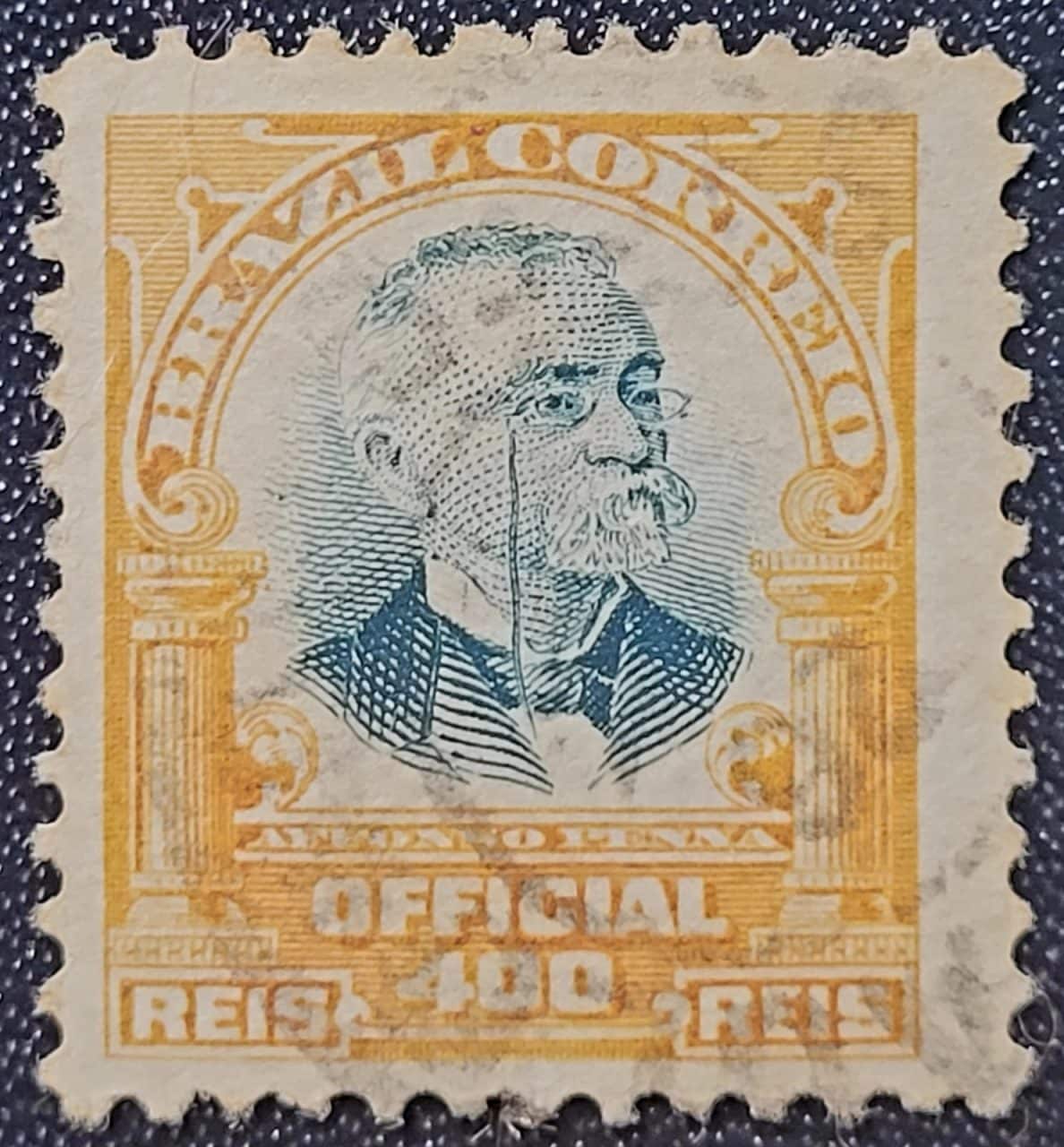 | Casa do Colecionador Oficiais - RHM O-07 (Usado) 400 Réis - Affonso Pena - 08/11/1906 (Selos do Brasil)